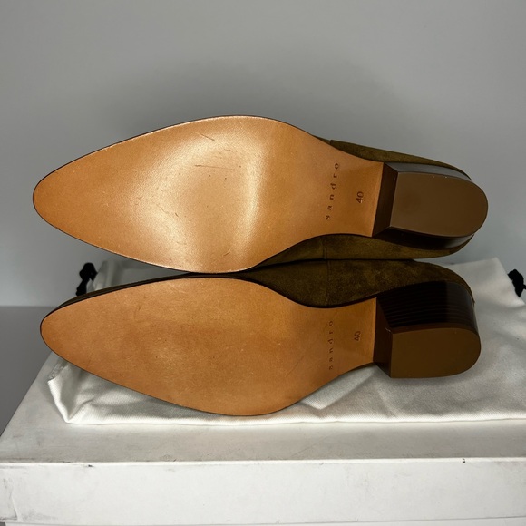 AMELYA LEATHER ANKLE BOOTS WITH ELASTIC - Picture 6 of 8